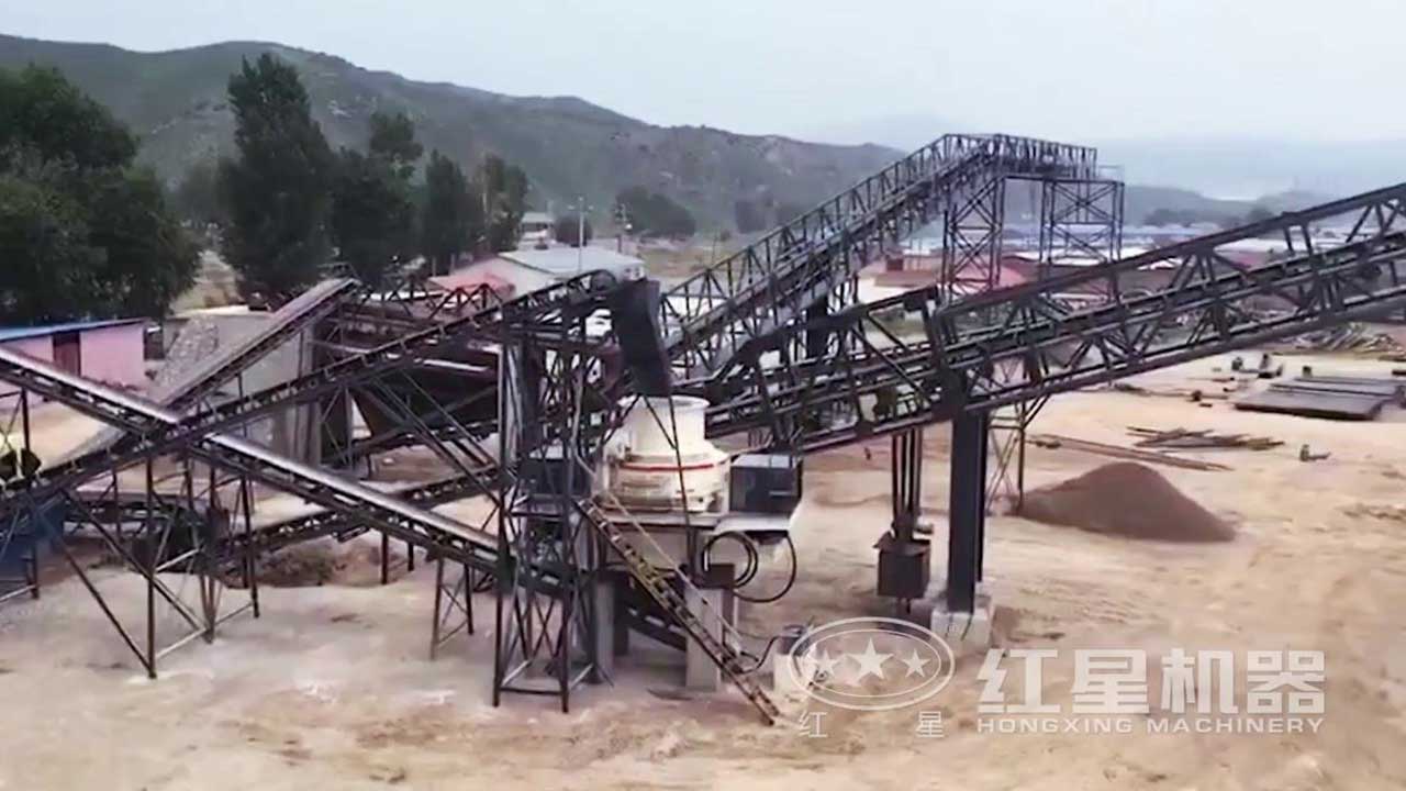 制砂生產(chǎn)線視頻-河北客戶作業(yè)現(xiàn)場